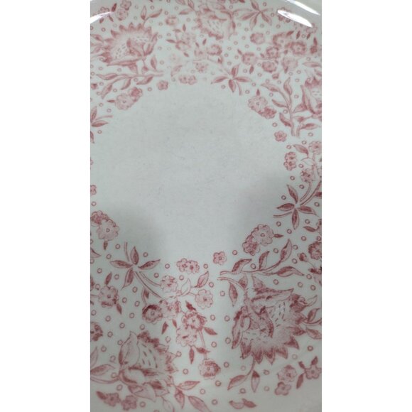 Syracuse China Roxbury Red Floral Dinner Plate Vintage Porcelain USA - Picture 5 of 9